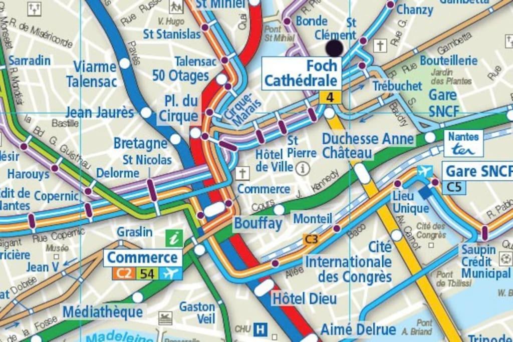 Charmant Et Lumineux T2 Centre Ville Au Calme Ναντ Εξωτερικό φωτογραφία